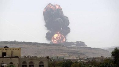 صورة مقاتلات التحالف العربي تقصف مواقع للحوثي في صنعاء