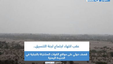 صورة عقب انتهاء اجتماع لجنة التنسيق.. قصف حوثي على مواقع القوات المشتركة بالجبلية في الحديدة اليمنية