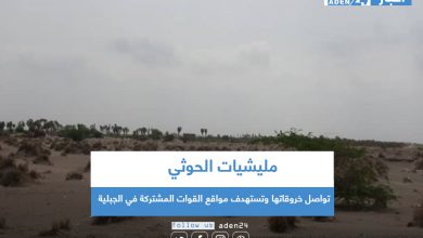 صورة مليشيات الحوثي تواصل خروقاتها وتستهدف مواقع القوات المشتركة في الجبلية