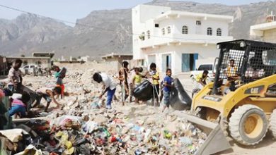 صورة خليفة الإنسانية تنفذ حملة نظافة شاملة في سقطرى