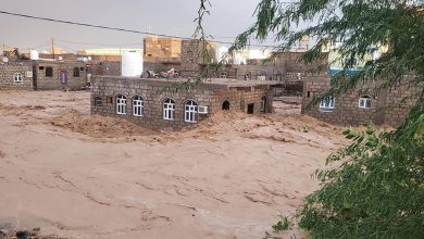 صورة أمطار غزيرة في العاصمة عدن والمحافظات المجاورة