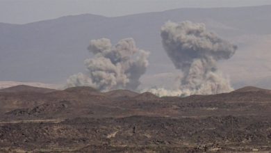 صورة أنباء عن مصرع عشرات الحوثيين في قصف استهدف معسكرا في صعدة