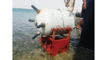 صورة ألغام بحرية حوثية تهدد ناقلة «صافر» النفطية