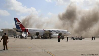 صورة تشكيل لجنة تحقيق دولية مستقلة في حادثة جريمة قصف مطار #العاصمة_عدن