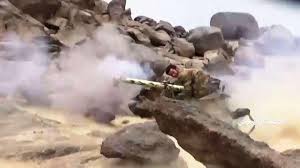 صورة قوات التحالف العربي تسقط صاروخ باليستي اطلقته مليشيات الحوثي باتجاه السعودية