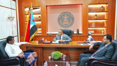 صورة الخبجي يناقش مع رئيس تنفيذية انتقالي شبوة مستجدات الأوضاع بالمحافظة