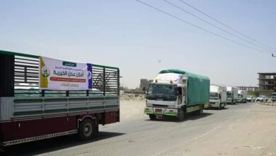 صورة أفران #عدن الخيرية تسيّر قافلة غذائية لأهالي محافظة #أبين