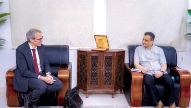 صورة المحافظ لملس يبحث مع المدير التنفيذي لمنظمة بروميدييشين الفرنسية الأوضاع الخدمية والتنموية في العاصمة عدن
