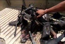 صورة تدمير طائرة حوثية مسيرة بالدريهمي