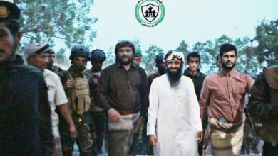 صورة استقبال حافل لقائد قوات الدعم والإسناد بالعاصمة عدن
