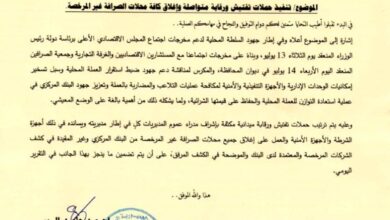 صورة محافظ عدن يوجه بتنفيذ حملات تفتيش مكثفة وإغلاق محلات الصرافة غير المرخصة ” وثيقة “
