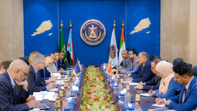 صورة موشن جرافيك|الرئيس الزُبيدي يجري مباحثات مع وفد رفيع المستوى من الاتحاد الأوروبي