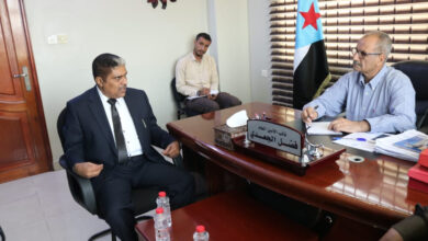 صورة الجعدي يلتقي رئيس تنفيذية انتقالي #حضرموت