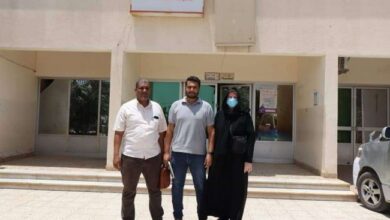 صورة فريق طبي أجنبي يزور مستشفى ابن خلدون في لحج