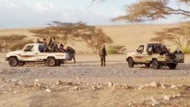 صورة مسلحون يختطفون سيارة اسعاف تابعة للعمالقة في خبر المراقشة باحور