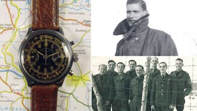صورة مزاد على ساعة “تاريخية” استُخدِمت في تنظيم هروب سجناء من معتقل ألماني عام 1944