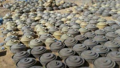 صورة تنبيه حول تفجير كميات من مخلفات الحرب شرقي العاصمة عدن
