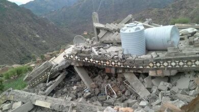 صورة شبكة حقوقية: مليشيا الحوثي فجرت أكثر من 900 منزل