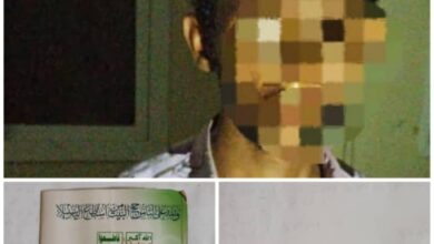 صورة حزام لحج يلقي القبض على عنصر حوثي حاول التسلل إلى العاصمة عدن 