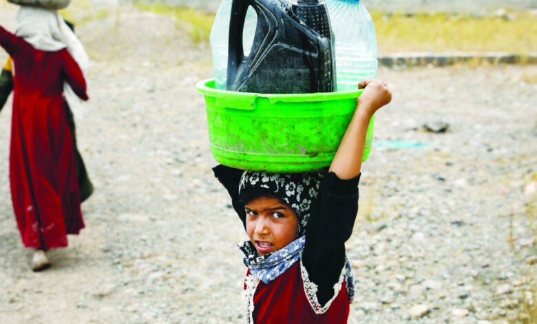 over 17 million people lack access to safe water in yemen