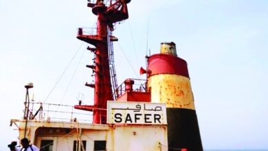 صورة المرحلة الأولى من عملية إنقاذ «صافر» توشك على الانتهاء