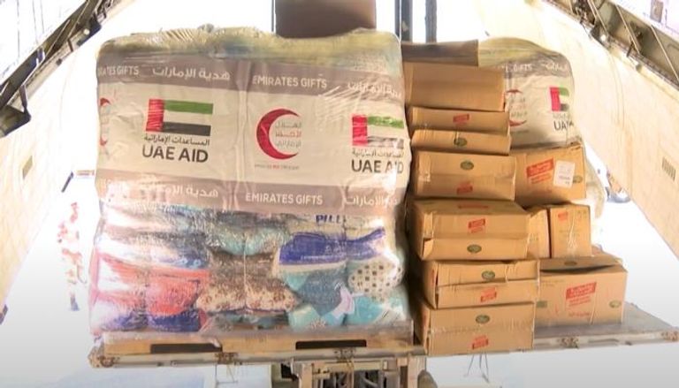صورة خلال 11 يوما.. 622 طن مساعدات من الإمارات إلى ليبيا