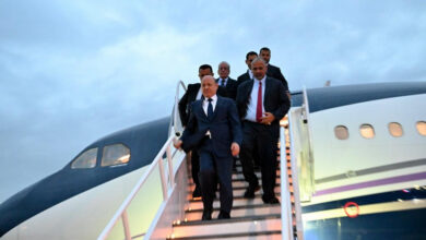صورة الرئيس الزُبيدي يصل مدينة نيويورك الأمريكية للمشاركة في أعمال الدورة 78 للجمعية العامة للأمم المتحدة