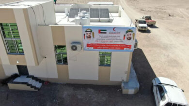 صورة الإمارات تفتتح وحدة صحية وسوقا تجاريا في مديرية القف بحضرموت