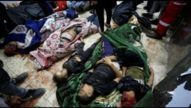 صورة حماس: قصف مخيم النصيرات حلقة جديدة من “حرب الإبادة” الصهيـ ـونية